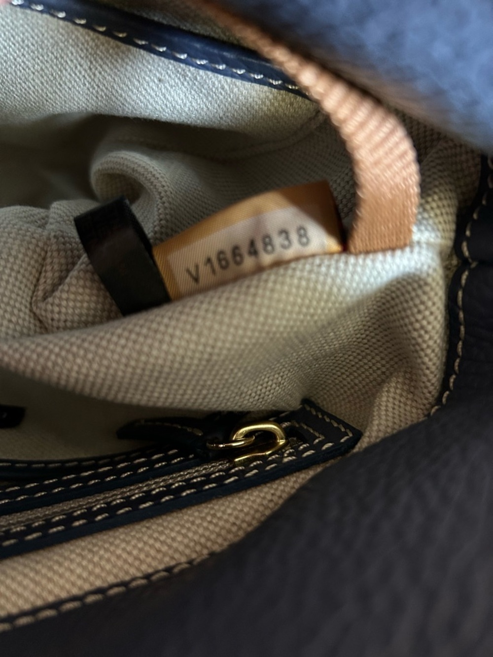 Dooney & Bourke Blue Pebble Leather Satchel - Picture 12 of 16